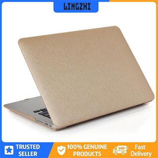 【lingzhi】Quality Silk pattern Two-sided Leather Case Cover For Macbook 11.6 inch