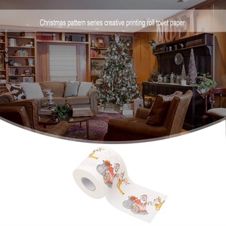 Patrón navideño serie creativo personalizable rollo de impresión inodoro Pape (6)
