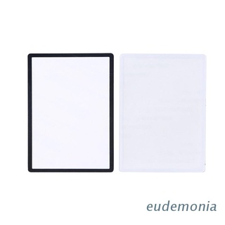 EUDE 1pc Compatible With New 3DS LL 3DSXL Replacement Black White Top Front Screen Frame Lens Cover LCD Screen Protector panel For 3DS XL LL