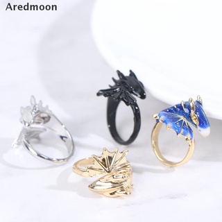 [aredmoon] 1pc creativo dragón anillos mujeres caballero dragón suerte-dedo mascotas anillo de arena venta caliente (1)