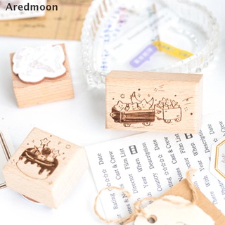 [aredmoon] lindo sello de goma de madera sellos estrella flor pastel sello para bricolaje scrapbooking papelería venta caliente (4)