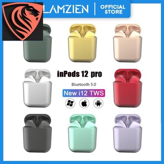 [con caja al por menor] Inpods12 Metal mate Color Soild auriculares inalámbricos Bluetooth Hifi auriculares moda buenos juegos Samsung Huawei Oppo