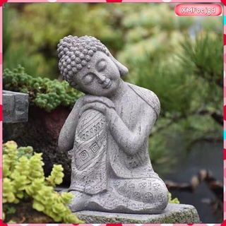 [xmfocjgd] estatua de buda, meditación thai shakyamuni estatuilla para dormir escultura de resina artesanía, escritorio hogar sala de estar oficina yoga