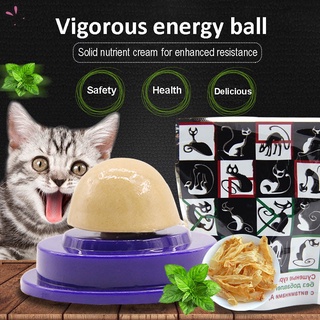 Adorable pelota De alimentación nutritiva Catnip Gato azúcar fuerte pelota De azúcar juguete Bola comestible productos mascotas