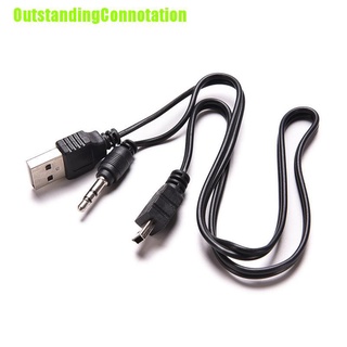 Outstandingconnotation mm USB a Mini USB estándar Audio Ja Cable de conexión para altavoces Mp3/4