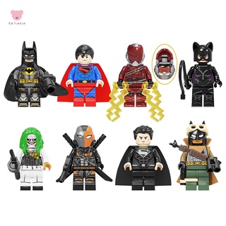 Superman Bruce Wayne Selina Kyle Minifigures bloques de construcción juguetes para niños