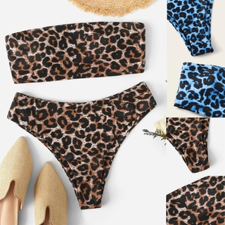 BeautyShop mujeres leopardo vendaje Bikini conjunto Push-Up brasileño trajes de baño traje de baño (1)