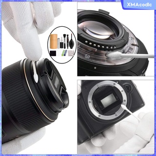 [xmacodlc] kit de limpieza de sensores de marco completo kit de limpieza de cámara con sensor de limpieza hisopos soplador de aire cepillo suave para la lente de la cámara