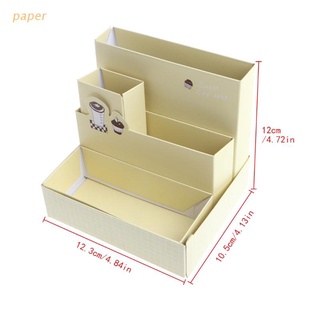 papel tablero de papel caja de almacenamiento de escritorio decoración papelería maquillaje cosmético caso organizador diy