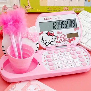 Multifuncional Hello kitty calculadora, Hello kitty calculadora 12 dígitos