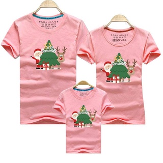 Familia coincidencia de ropa camisetas Santa Claus feliz árbol de navidad mamá y traje padre madre hijo niña niños ropa (7)