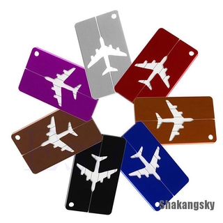 [shakangsky 0408] etiqueta de equipaje de aleación de aluminio, equipaje de viaje, etiqueta de avión, nombre, dirección, etiqueta