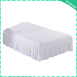 sábana bajera ajustable premium de 40 cm, falda de cama con plataforma para reina, tamaño king, color liso