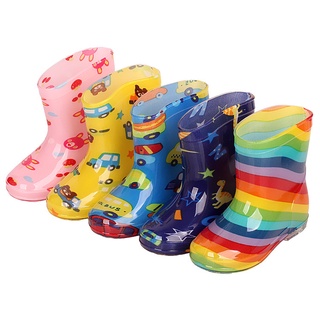 botas de lluvia botas de niños botas de goma lindo de dibujos animados botas de agua zapatos