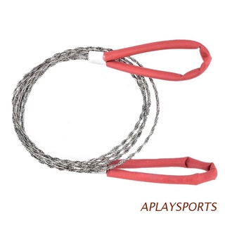 aplaysports - sierra de cadena de acero inoxidable para mano, práctica, portátil, equipo de supervivencia