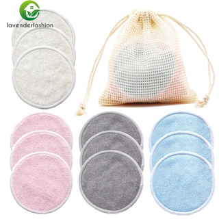 [venta al por mayor] almohadillas reutilizables de fibra de bambú para Remover maquillaje, redondos lavables, algodón Facial, almohadillas de eliminación de maquillaje