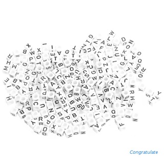 felicitar 290 cuentas acrílicas cubo del alfabeto a-z letras surtidos 6*6 mm