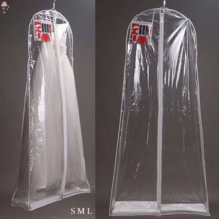 Lc soporte transparente transparente cubierta de ropa vestido traje ropa abrigo Protector de viaje cremallera bolsa