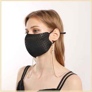 caliente promoción nueva moda diamantes de imitación máscara gafas de doble uso cordón de conservación de color anti-pérdida auriculares máscara cadena cod