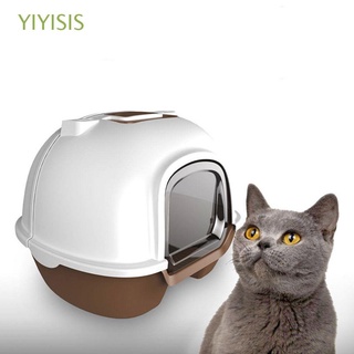 YIYISIS totalmente cubierto para gatos, inodoro, suministros grandes para gatos, caja de arena para gatos, antipolvo, herramienta de limpieza totalmente cerrada, Anti olor, cuchara, Multicolor