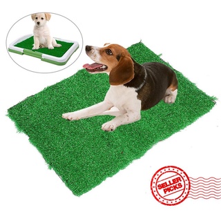 Artificial L Dog Pet Toilet Grass Indoor Mat Trainer Grass Potty Turf U7F0