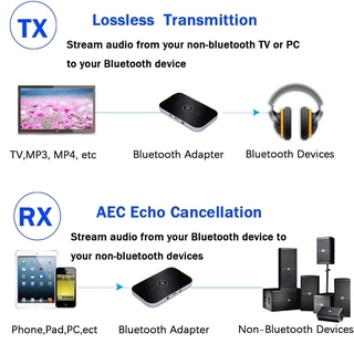Receptor De Audio B6 Y Transmisor Con Bluetooth 5.0/Adaptador De Música Inalámbrica Para Coche , PC , TV Y Auriculares/Emisor De AUX De 3,5 Mm (3)