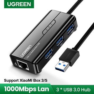 Ugreen USB Ethernet USB3.0 to RJ45 USB HUB for Set-top Box Ethernet Adapter Network Card USB Lan