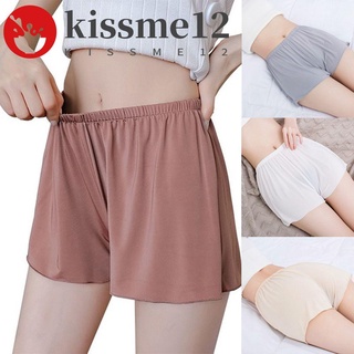 KISSME Hot Selling Summer Safety Pants Loose Sleep Bottoms Women Shorts Thin Silky Home Nightgown Soft Breathable Plus Size Outwear/Multicolor