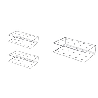 soporte acrílico para tartas, soporte transparente, soporte para postres, 2 piezas