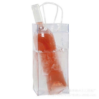 HOLYBOOK verano cubos de hielo plegable accesorios de vino enfriadores de vino enfriador de vino cubo botella enfriador portador de cerveza bolsa de hielo/Multicolor (6)