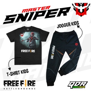 Ff Master Sniper QDR Gaming camiseta pantalones para niños