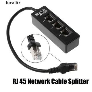 [lucaiitr] RJ45 1 to 3 Socket Ethernet Network LAN Cable Splitter Extend Adapter Connector .
