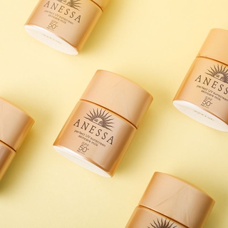 Shiseido pequeña botella dorada protector solar estrella ANESSA protector solar muestra 12ml SPE50 +