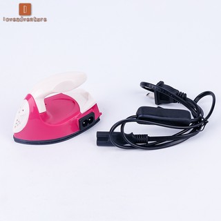 LA Mini hierro eléctrico portátil de viaje artesanía ropa suministros de costura (4)