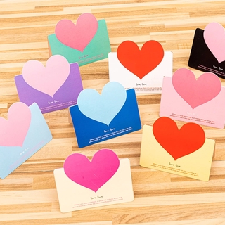 Cute Love Heart Greeting Cards / Blessing Envelope Card Xmas Cards For Valentine's Day Christmas Decoration (1)