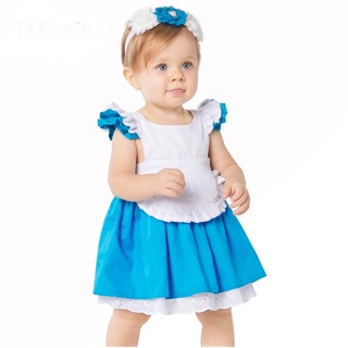 Alice in wonderland disfraz niños alice disney princesa vestido
