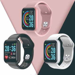 Smartwatch Y68 D20 reloj inteligente de frecuencia cardíaca ejercicio contando en tiempo Real monitoreo impermeable deportes pulsera inalámbrica