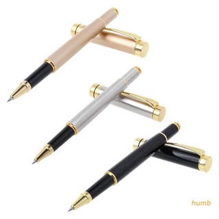 humb - bolígrafo de metal de lujo para firma, tinta negra, gel, papelería, suministros de oficina, regalos de negocios