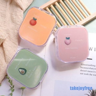[takejoyfree 0713] Fruit Style Soak Storage Contact Lens Case Box Holder Container Travel Contact