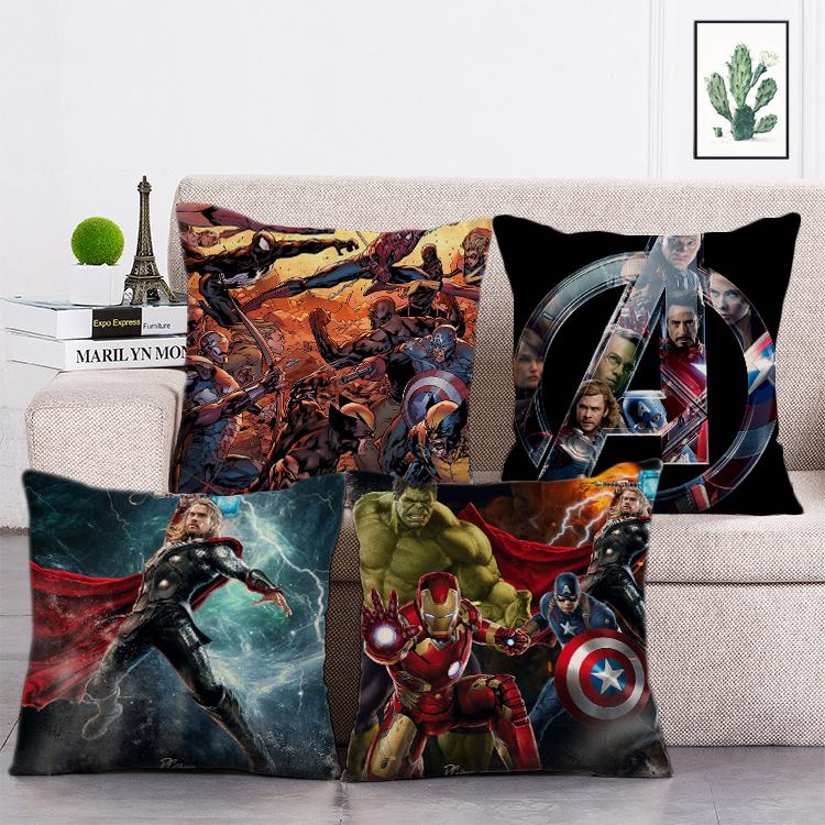Funda de almohada Marvel sofá funda de almohada Marvel's The Avengers funda de almohada 45x45cm
