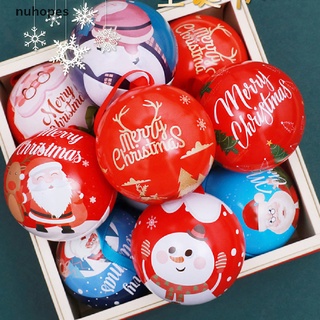 nuhopes 7 cm árbol de navidad colgante bolas adorno árbol de navidad decoración bola caramelo tarro de almacenamiento mx