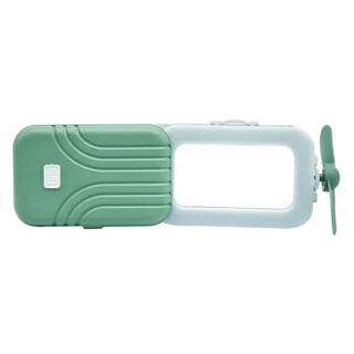 Aro de luz mini maleta con espejo y ventilador (6)