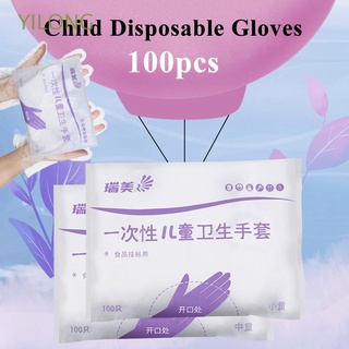 yilong 100 guantes desechables para fiestas multiusos, guantes para niños, duraderos, para niños, uso de alimentos, protección de manos (1)