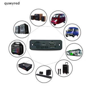 quwyred bluetooth 5.0 reproductor mp3 placa decodificador dc 6w amplificador manos libres coche radio fm mx