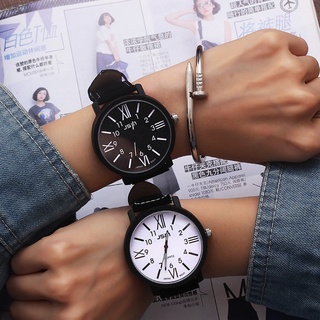 1pcs romántico gran dial reloj de cuero banda reloj lindo reloj de pulsera mujeres hombres reloj de cuarzo relojes mujeres reloj
