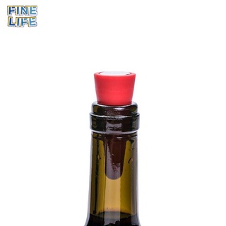 5 piezas de Gel de sílice de acero inoxidable inferior de corcho botella de vino tapón reutilizable vacío sellado tapón para vino champán