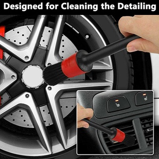 5 pzs cepillo de limpieza natural de jabalí para detalles de coche/brochas de microfibra/limpiaparabrisas (1)