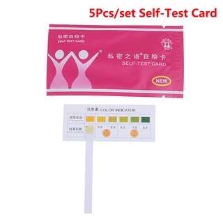 5Pcs tarjeta femenina inflamación Vagina inflamación ginecológica inflamación auto prueba tarjeta