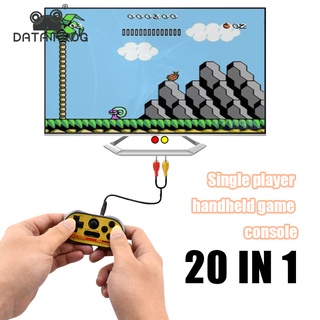 Dat FROG Retro consola de juegos de mano Mini portátil de mano jugadores de videojuegos incorporados 20 juegos clásicos soporte salida de TV