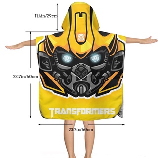 Transformers - toalla de baño con capucha para niños, Super suave y absorbente, para bañera, piscina, playa